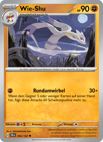 Wie-Shu 084/142 Stellarkrone Pokémon Karte