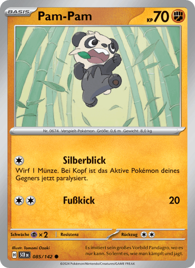 Pam-Pam 085/142 Stellarkrone Pokémon Karte
