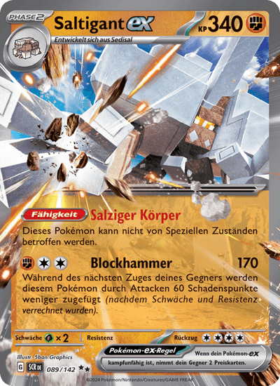 Saltigant-ex 089/142 Stellarkrone Pokémon Karte