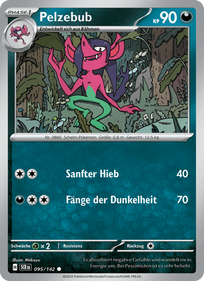 Pelzebub 095/142 Stellarkrone Pokémon Karte