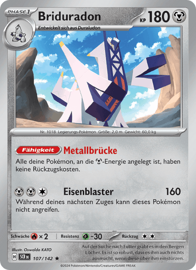 Briduradon 107/142 Stellarkrone Pokémon Karte