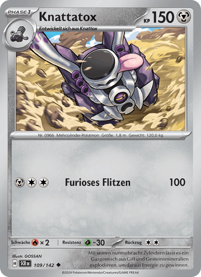 Knattatox 109/142 Stellarkrone Pokémon Karte