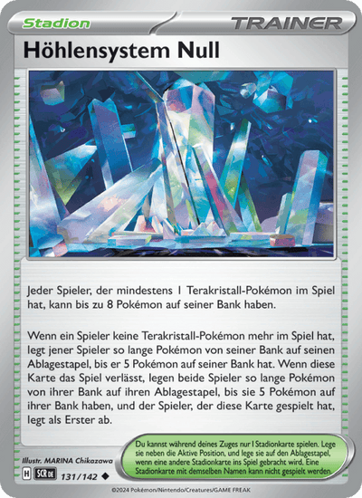 Höhlensystem Null 131/142 Stellarkrone Pokémon Karte