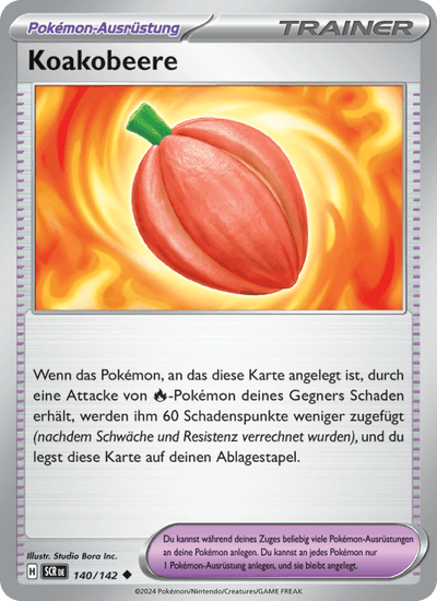 Koakobeere 140/142 Stellarkrone Pokémon Karte