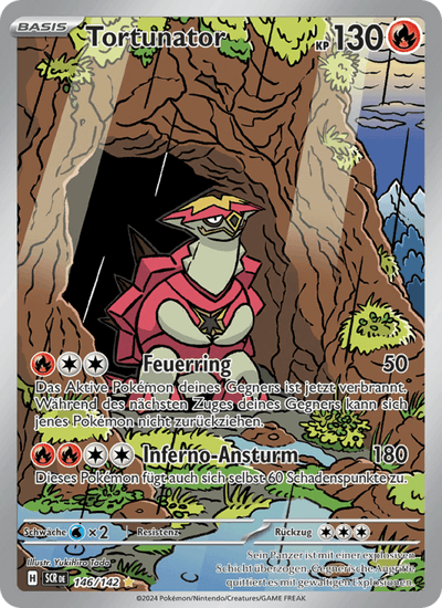 Tortunator 146/142 Stellarkrone Pokémon Karte