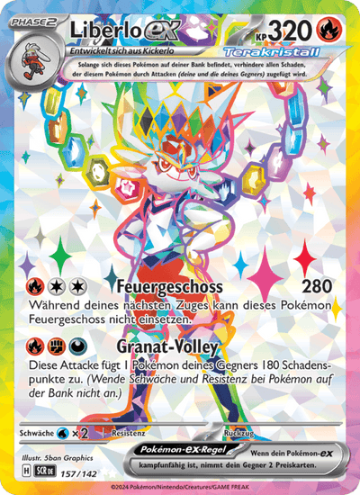 Liberlo-ex 157/142 Stellarkrone Pokémon Karte