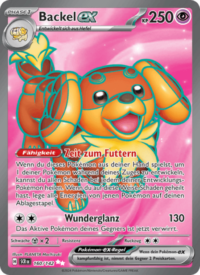 Backel-ex 160/142 Stellarkrone Pokémon Karte