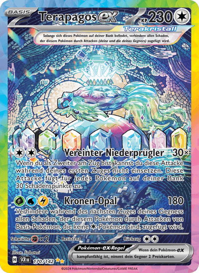 Terapagos-ex 170/142 Stellarkrone Pokémon Karte