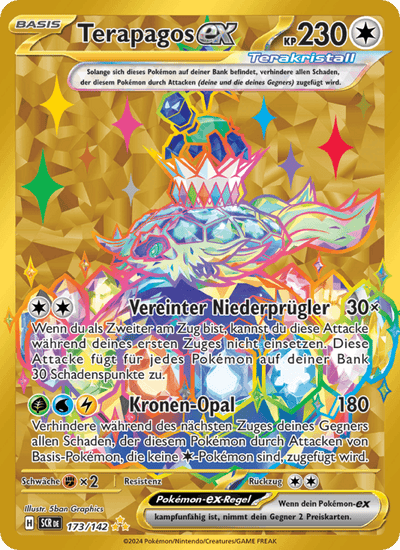 Terapagos-ex 173/142 Stellarkrone Pokémon Karte