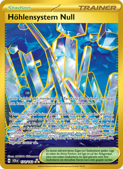 Höhlensystem Null 174/142 Stellarkrone Pokémon Karte