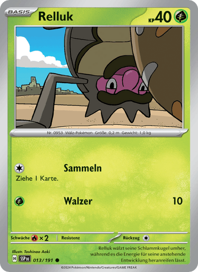 Relluk 013/191 Stürmische Funken Pokémon Karte