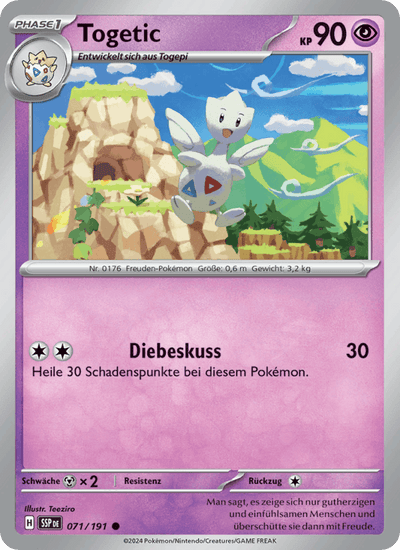 Togetic 071/191 Stürmische Funken Pokémon Karte