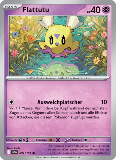 Flattutu 094/191 Stürmische Funken Pokémon Karte