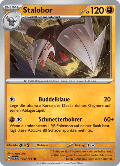 Stalobor 109/191 Stürmische Funken Pokémon Karte