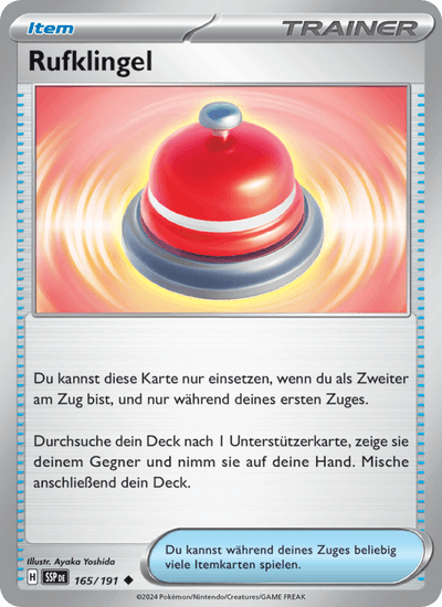 Rufklingel 165/191 Stürmische Funken Pokémon Karte