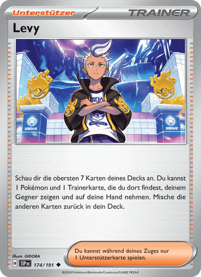 Levy 174/191 Stürmische Funken Pokémon Karte