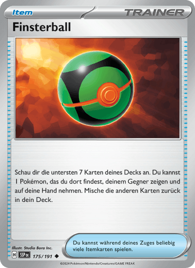 Finsterball 175/191 Stürmische Funken Pokémon Karte