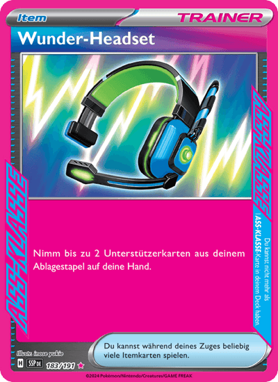 Wunder-Headset 183/191 Stürmische Funken Pokémon Karte