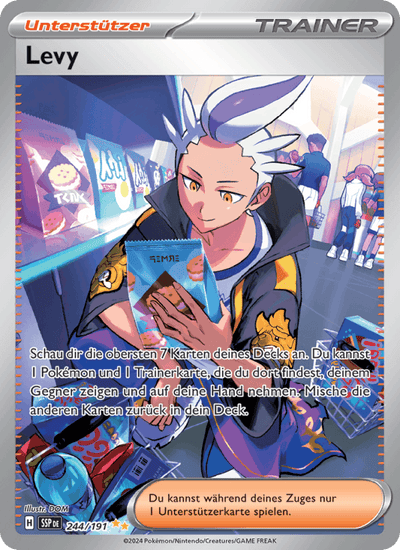 Levy 244/191 Stürmische Funken Pokémon Karte