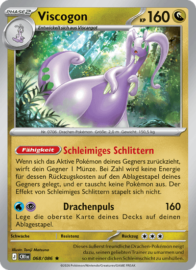 Viscogon 068/086 Wachsendes Chaos Pokémon Karte
