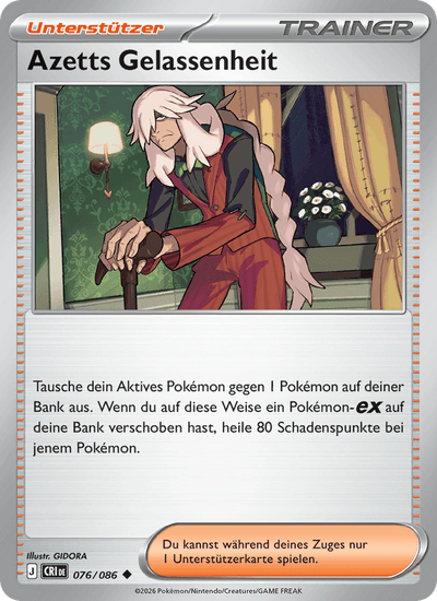 Azetts Gelassenheit 076/086 Wachsendes Chaos Pokémon Karte