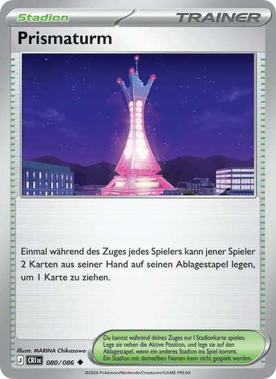 Prismaturm 080/086 Wachsendes Chaos Pokémon Karte