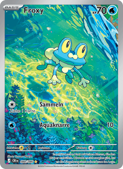 Froxy 088/086 Wachsendes Chaos Pokémon Karte
