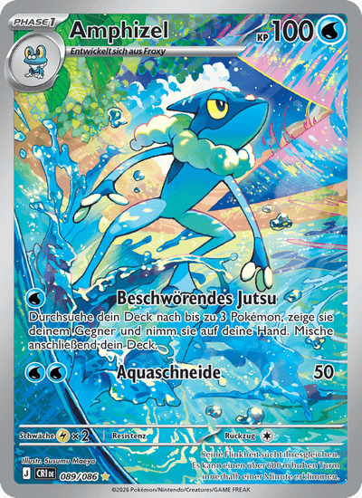 Amphizel 089/086 Wachsendes Chaos Pokémon Karte