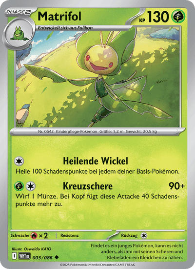 Matrifol 003/086 Weiße Flammen Pokémon Karte