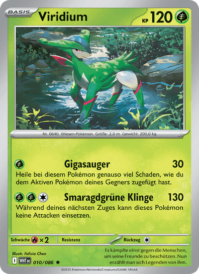 Viridium 010/086 Weiße Flammen Pokémon Karte