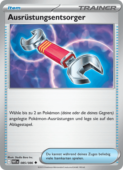 Ausrüstungsentsorger 085/086 Weiße Flammen Pokémon Karte