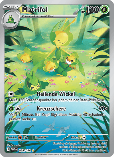 Matrifol 089/086 Weiße Flammen Pokémon Karte