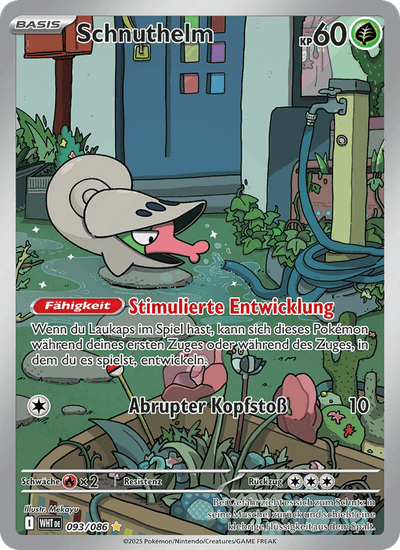 Schnuthelm 093/086 Weiße Flammen Pokémon Karte