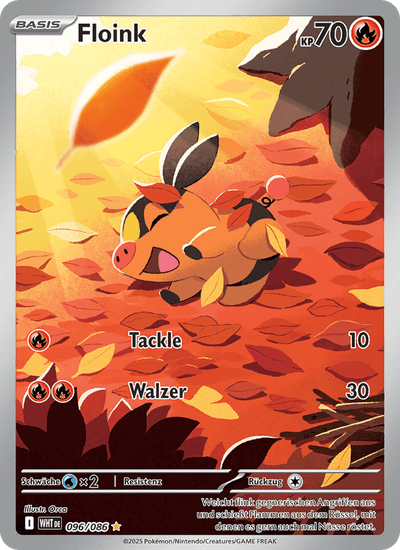 Floink 096/086 Weiße Flammen Pokémon Karte