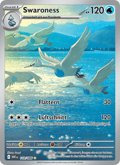 Swaroness 110/086 Weiße Flammen Pokémon Karte