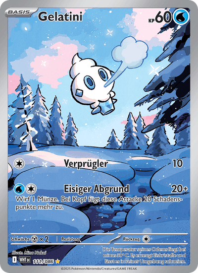 Gelatini 111/086 Weiße Flammen Pokémon Karte