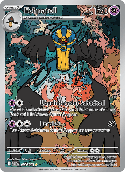 Echnatoll 123/086 Weiße Flammen Pokémon Karte
