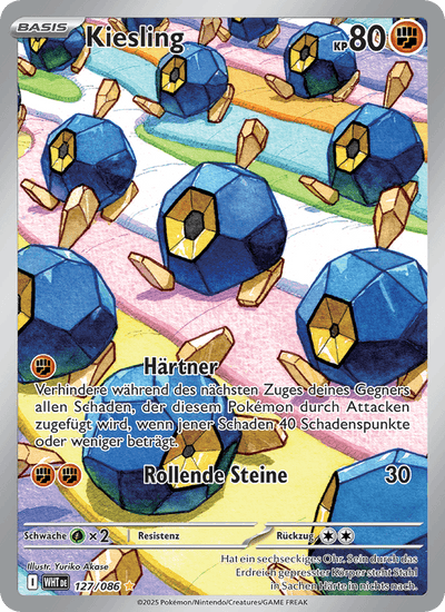 Kiesling 127/086 Weiße Flammen Pokémon Karte