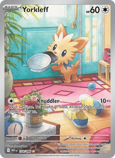 Yorkleff 154/086 Weiße Flammen Pokémon Karte